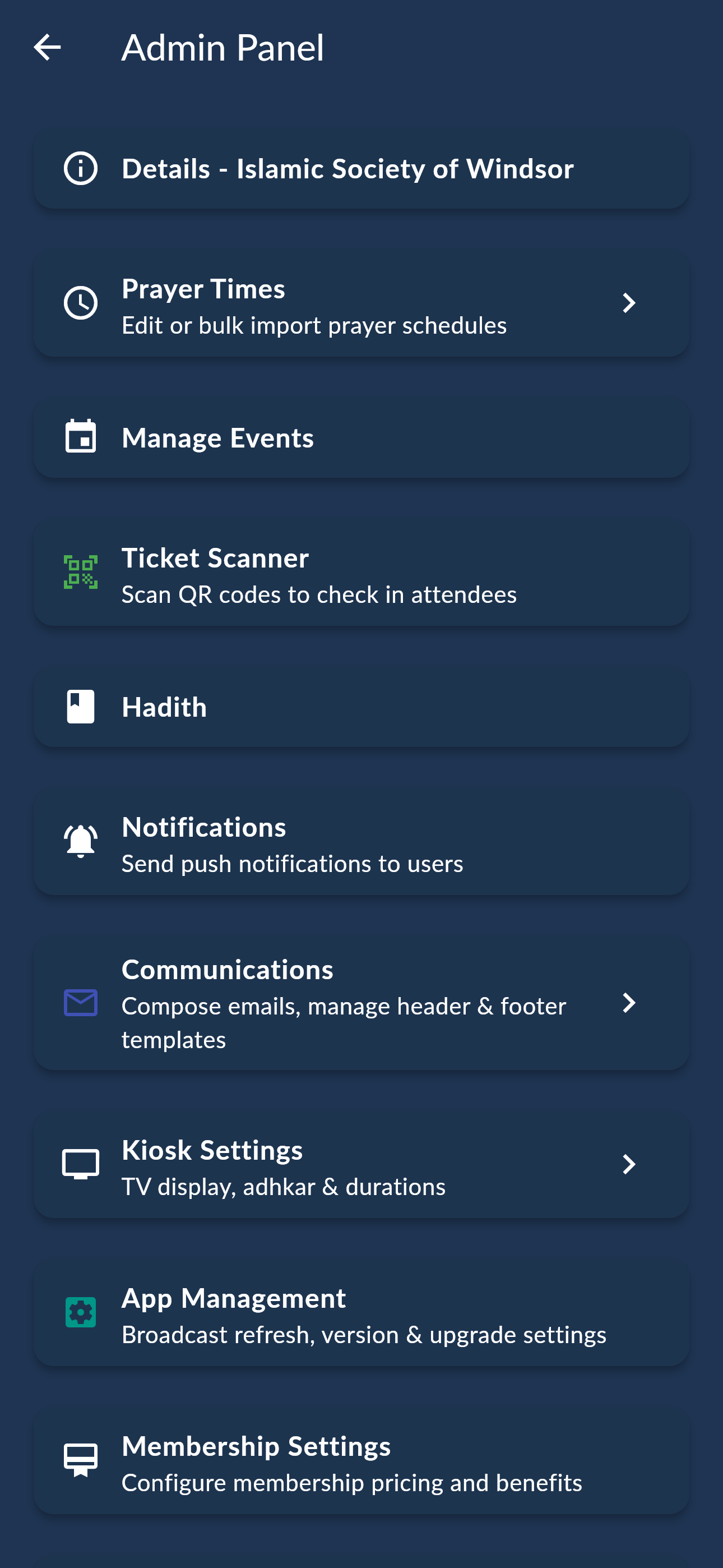 Umity Admin Dashboard